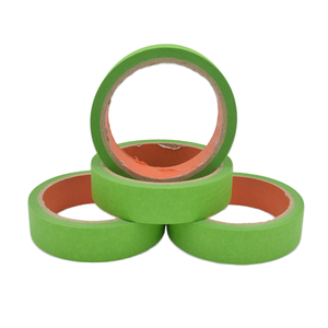 Ruban de masquage en papier crépon résistant à la chaleur, adhésif en caoutchouc simple face, <span class=keywords><strong>rouleau</strong></span> jumbo de 50 m pour la peinture, 36 mm - Product Image 1