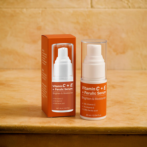 Siero Viso Anti-Età con Acido Ferulico + Vitamina C + E, Vendita Calda, OEM ODM, Siero Biologico Illuminante per la Cura della Pelle con Vitamina C - Product Image 1