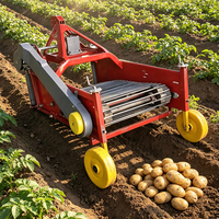 Récolteuse de patates douces anti-emmêlement de la paille, récolteuse de patates adaptée aux tracteurs à 4 roues, et récolteuse de racines et de tiges d'arachides