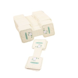 Etiquetas colgantes de papel con dibujos animados para accesorios de joyería, 200 unidades por docena, impresión personalizada en blanco con diseño de vaca linda - Product Image 5