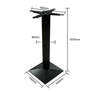 Base per Tavolo Inclinata in Ghisa di Alta Qualità, Piedini Regolabili in Metallo Nero, Base per Tavolo Elegante e Stabile per Esterni - Product Image 5