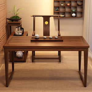 Juego de Mesa y Sillas de Té de Madera Maciza Estilo Chino, 4 Piezas, Muebles Duraderos para Té Kung Fu, para Sala de Estar y Uso Doméstico - Product Image 2