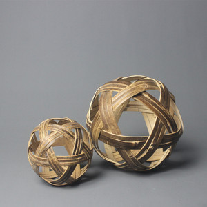 Bamboo Woven Balls Handmade Traditional Bamboo Craft Souvenir Decorative Item - Product Image 1