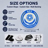 Patch en silicone thermocollant pour vêtements, pour la personnalisation des manches, la marquage des bras, les badges, destiné aux acheteurs professionnels, aux maillots, aux équipes, aux ateliers et aux commandes de clubs