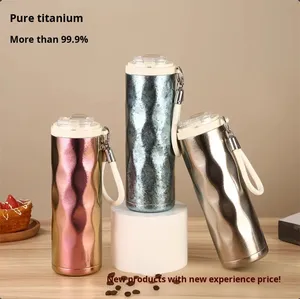 Taza de Café de Titanio Puro, Vaso Térmico de Doble Pared, Nuevo, Elegante, Atractivo, Portátil, para Auto, Regalo Premium - Product Image 2