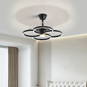 Phong Cách Bắc Âu Trong Nhà Văn Phòng Nhà Phòng Khách Phòng Ăn Phòng Ngủ Điều Khiển Từ Xa Hiện Đại LED Quạt Trần Ánh Sáng - Product Image 2