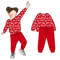 Vente chaude Personnalité Simple Garçon et Filles Pull D'hiver 2pc Ensemble Pantalon À Manches Longues Sweatershirt Cordon Pantalon Ensemble