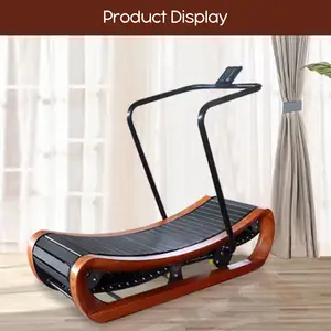 Premium Multifunctional Crawler-Type Wood Material Intelligent Display Treadmill For Shaping Exercise