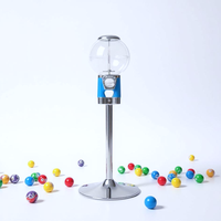 Distributeur automatique de bonbons à billes DEER, mini, sur pied, extérieur, paiement par pièces/jetons, monnayeur, capacité 200-300, certifié CE pour