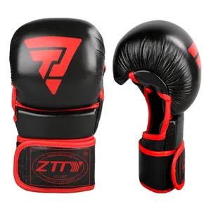MMA SPARRING GLOVES FOR TRAINING AND PU LEATHER BOXING FIGHTS