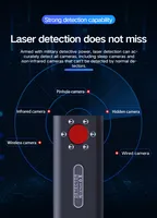 Détecteur anti-espion CNTEXON T1, gadgets espions, caméra cachée, objectif caché, écoute clandestine, traceur GPS, détecteur de signal sonore, 25 heures, noir