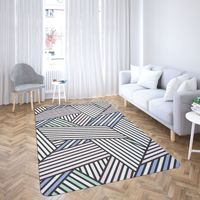 Tapis de sol et tapis de table basse pour salon et chambre à coucher, personnalisés, en gros, imprimés avec des motifs de plantes et de fleurs, en polyester, pour le dropshipping
