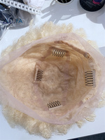 Perruque complète sans colle en cheveux humains DX658 pour femmes africaines, blonde 613, courte, afro crépue bouclée, en dentelle suisse, nouée à la main, fournisseur