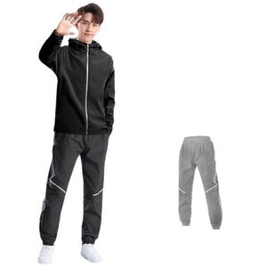 Ensemble <span class=keywords><strong>de</strong></span> vêtements <span class=keywords><strong>de</strong></span> sport, vêtements <span class=keywords><strong>de</strong></span> course à pied, vêtements <span class=keywords><strong>de</strong></span> fitness, vêtements <span class=keywords><strong>de</strong></span> basketball pour hommes, tissu fin en soie glacée, collants d'entraînement pour le matin - Product Image 5