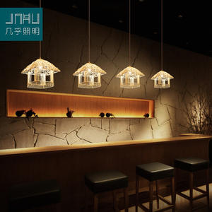 Lámparas Colgantes LED de Estilo Japonés Retro, Hechas a Mano con Bambú Tejido, para Casas de Huéspedes, Salones de Té, Restaurantes de Hot Pot - Product Image 6