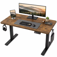 Bureau électrique moderne à hauteur réglable avec double moteur, table de bureau debout