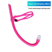 Tuba de plongée pour enfants XIALE en silicone, 41 cm, écologique, pliable, tube respiratoire sous-marin JW-703
