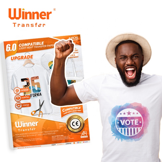 Winner Transfer Factory Direct African Voter 8.5 X 11 Inches Transfer Paper for T-shirt Printing Business