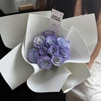 Kertas Spons Bentuk Bunga Modis Populer, Kreatif, Warna-warni, Buatan Tangan, untuk Kemasan Bunga DIY