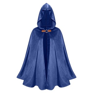 Mantello con Cappuccio in Velluto <span class=keywords><strong>da</strong></span> <span class=keywords><strong>Uomo</strong></span> Stile Rinascimentale Medievale per Halloween CRHO-009 - Product Image 3