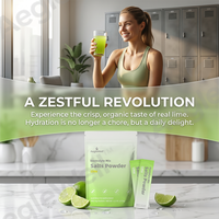 Aeglewell Lime Electrolyte Mix Salts Powder, Sans gluten et sans produits laitiers, Complément d'hydratation rapide pour la performance cellulaire