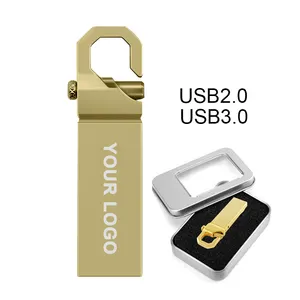 YUQI 2.0 usb 플래시 드라이브 3.0 금속 사용자 정의 USB 스틱 메모리 1GB 2GB 4GB 8GB 16GB 32GB 64GB 128GB pendrive