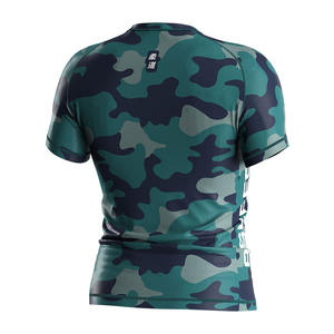 Yüksek kaliteli erkek kısa kollu Camo desen döküntü <span class=keywords><strong>Guard</strong></span> dayanıklı nefes spor su aktivite dişli süblimasyon BJJ döküntü <span class=keywords><strong>Guard</strong></span> - Product Image 4