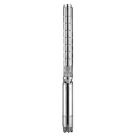 Pompe submersible multi-étages pour puits profonds en acier inoxydable de 4 pouces, 30 m3/h, 5 étages, 7,5 CV, sortie de 3 pouces - Fabricant OEM