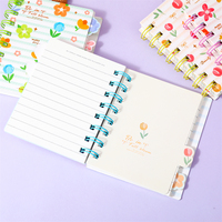 Petit carnet de notes à couverture souple en spirale Kawaii personnalisé A7 Mini carnet de notes agenda fantaisie dessin animé Lune