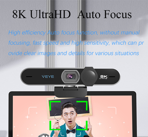 Cámara USB <span class=keywords><strong>Full</strong></span> <span class=keywords><strong>HD</strong></span> para PC con Enfoque Automático, <span class=keywords><strong>8K</strong></span> <span class=keywords><strong>4K</strong></span>, Audio Bidireccional, Gran Angular de 98°, Certificación CE/FCC, con Micrófono, Cubierta de Privacidad, Muestras Gratis - Product Image 5