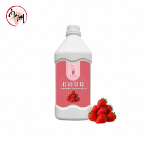 Jarabe de fresa con pulpa para bebidas 2.5kg, de fácil mezcla, fabricado en Taiwán, para batidos y hielo raspado. - Product Image 1