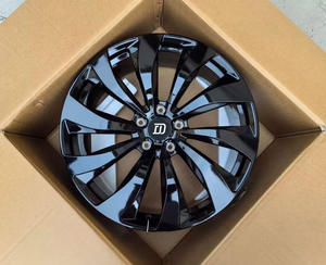 Gran oferta para <span class=keywords><strong>Bentley</strong></span> Bentagya Flying Spur <span class=keywords><strong>Continental</strong></span> Gt 5x130 ruedas 19 21 22 23 pulgadas llanta brillante Negro Aleación Ruedas forjadas llanta - Product Image 2