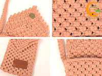Sac à main souple pour femme Ecoka, fait main, écologique, léger, pour la plage, avec fermeture ouverte, lavable à la main, à bandoulière unique