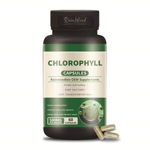 Rainwood Klorofil Kapsülleri OEM Özel Etiketli Kapsüller Gıda Sınıfı Klorofil Bitkisel Ekstrakt Kapsülleri - Product Image 1