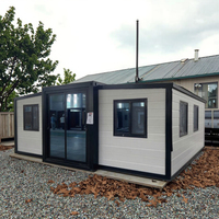 Maison conteneur de luxe en acier préfabriqué, mobile et extensible, de 40 et 20 pieds, avec panneaux sandwich, design ferme, pour extérieur, vente en gros