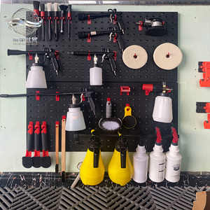 Panel <span class=keywords><strong>de</strong></span> Almacenamiento Multifuncional Resistente al Agua para Lavado <span class=keywords><strong>de</strong></span> Autos, Organizador <span class=keywords><strong>de</strong></span> Acero Resistente <span class=keywords><strong>a</strong></span> la Oxidación para Garaje/Armario, para Detallado Automotriz - Product Image 1