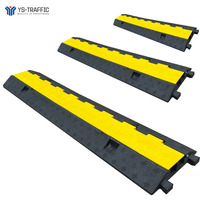 Protecteur de câble en caoutchouc à 2 canaux, rampe de câble en caoutchouc, plateau de protection de câble, protecteur de câble, gaine de câble en PVC pour le sol