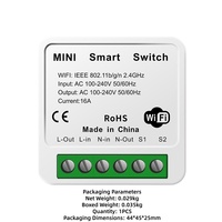 Tuya Wifi Zigbee Pas de neutre Relais 2 voies Maison intelligente Hôtel Module mural Interrupteur intelligent