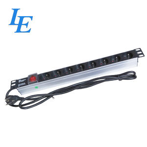 Unidad de Distribución de Energía (PDU) con Interruptor de Enchufe Francés de Aleación de Aluminio de 19 Pulgadas, MOQ Bajo - Product Image 2