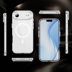 Funda Protectora Magnética Delgada de Acrílico y TPU para <span class=keywords><strong>iPhone</strong></span>, Compatible con Carga Inalámbrica, <span class=keywords><strong>Precio</strong></span> de Fábrica, Venta al Por Mayor - Product Image 5
