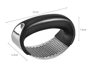 Hachoir à <span class=keywords><strong>ail</strong></span> innovant en acier inoxydable avec éplucheur et grattoir pour outil de cuisine Smash avec poignée - Product Image 6