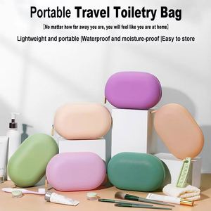Bolsa de Cosméticos Promocional de Viaje, Impermeable, de Silicona, con Logotipo Personalizado, Bolsas de Aseo Personalizadas con Logotipo - Product Image 5