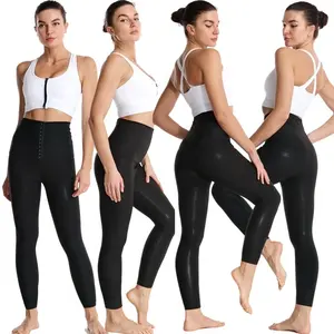 Karın düzeltici havadar wrap gösterisi aşınma ve eşleştirme seti neopren bel eğitmen tayt shapewear