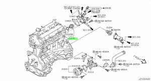 Beste Qualität Autoteile Wasser regelventil Nr. 21230-6N20A für Nissan BLUEBIRD SLYPHY ALTIMA TEANA QASHQAI - Product Image 3