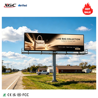 Panneau d'affichage LED populaire, panneau numérique double face, signalisation numérique et écrans publicitaires, écran LED extérieur
