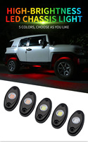 Éclairage LED sous châssis pour voitures, éclairage de fondation blanc pur pour camions, étanche IP67, 12V