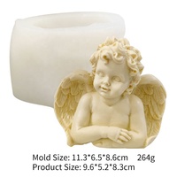 Moule 3d en Silicone pour bougie De savon parfumé, ailes d'ange ravissantes pour bébé, accessoires Photo, décoration De la maison, DM473
