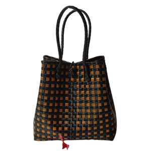 Bolsos de moda simples ecológicos para mujer, bolsos impermeables de tejido de paja de plástico reciclado, bolso de estilo de compras - Product Image 1