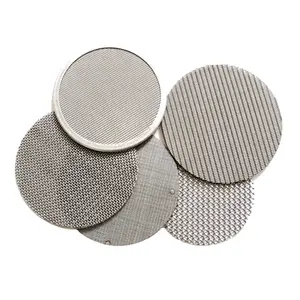 I dischi filtranti in tessuto metallico su ordinazione della fabbrica imballano la rete filtrante dell'estrusore di plastica