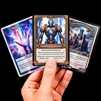 Impression de cartes TCG personnalisées avec bord doré, pelliculage holographique, jeu de cartes à collectionner personnalisé, jeu de cartes en carton